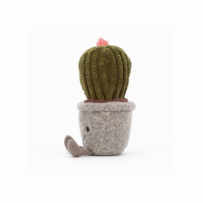 Jellycat Silly Succulent Barrel Cactus UK | 07438VBMT
